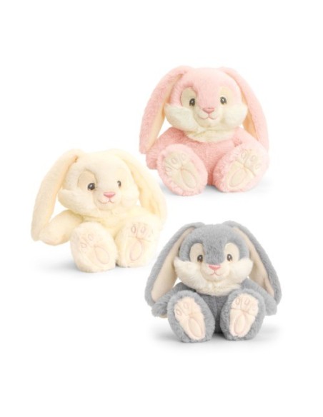 MERCIER - Peluche lapin patchfoot keeleco 15cm