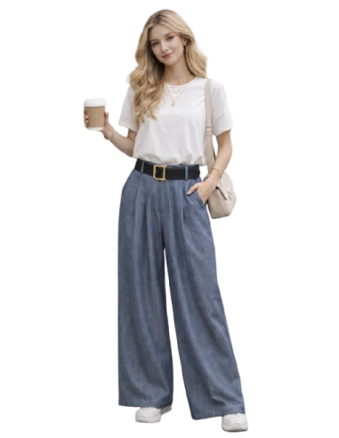 BAHE - Pantalon Jupe denim