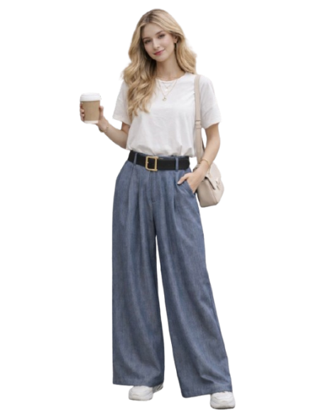 BAHE - Pantalon Jupe denim