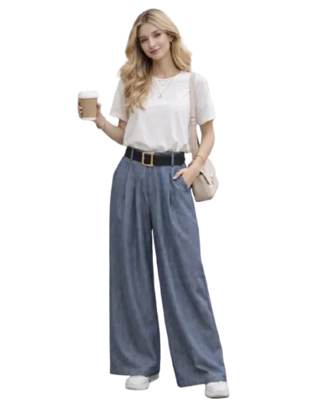 BAHE - Pantalon Jupe denim