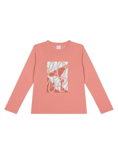 ATIVO - Tee-shirt Love terracotta 4 - 12ans pas  cher| La Boite de Magie Nice