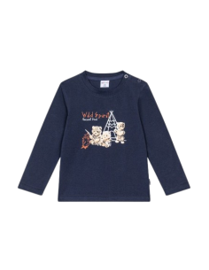 ATIVO - Tee-shirt Wild Spirit marine 6 - 36 mois