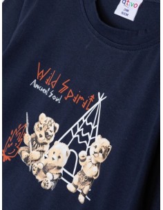 ATIVO - Tee-shirt Wild Spirit marine 6 - 36 mois 2