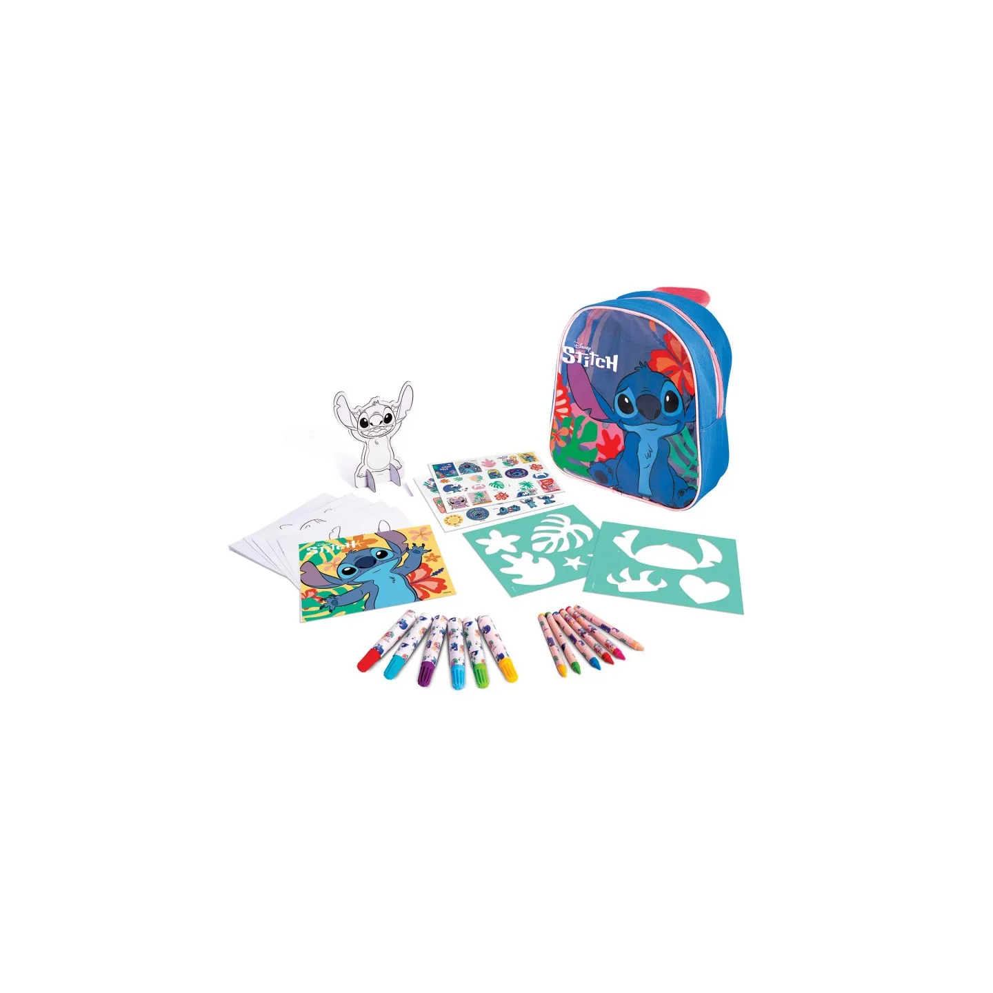 MERCIER - Coffret de dessin dans un sac à dos Disney Stitch