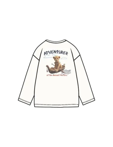 ATIVO - Tee-shirt Adventurer blanc 12 - 36 mois pas cher| La Boite de Magie Nice