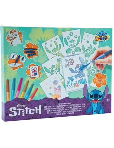 MERCIER - Coffret pochoirs Stitch spray pen