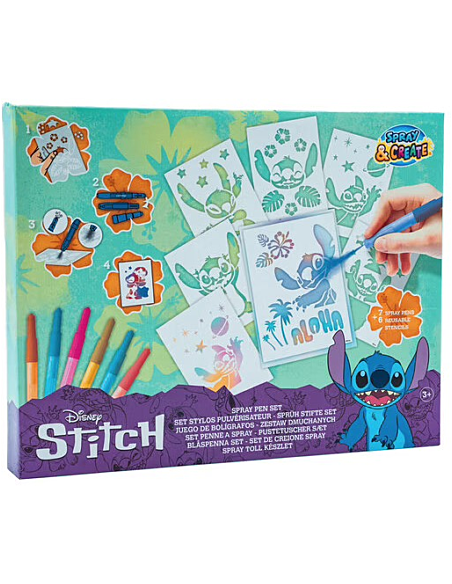 MERCIER - Coffret pochoirs Stitch spray pen