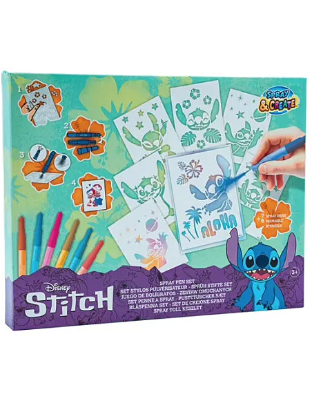 MERCIER - Coffret pochoirs Stitch spray pen