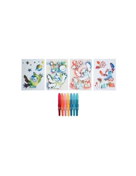 MERCIER - Coffret pochoirs Stitch spray pen pas cher| La Boite de Magie Nice