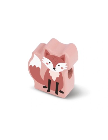 IMAGINOVO -  Perles d'animaux a enfiler bois +24 mois 13 pieces 27x6,5x6,5 cm