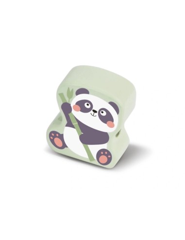 IMAGINOVO -  Perles d'animaux a enfiler bois +24 mois 13 pieces 27x6,5x6,5 cm