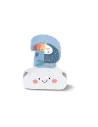 IMAGINOVO -  Perles d'animaux a enfiler bois +24 mois 13 pieces 27x6,5x6,5 cm