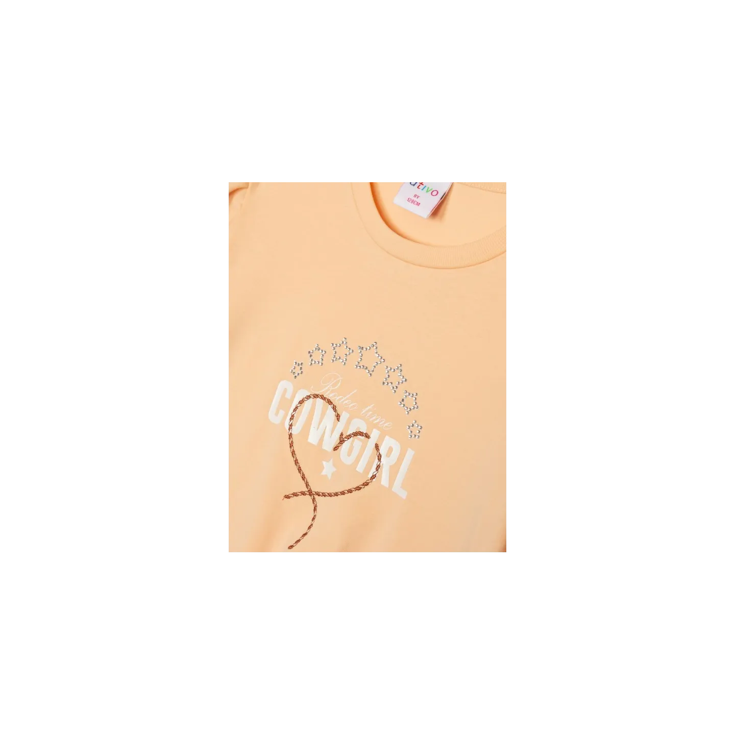 ATIVO - Tee-shirt Cowgirl rose pêche 4 - 12 ans pas cher| La Boite de Magie Nice