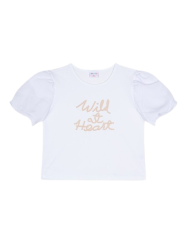 ATIVO - Tee-shirt blanc Wild at Heart 4 - 10 ans