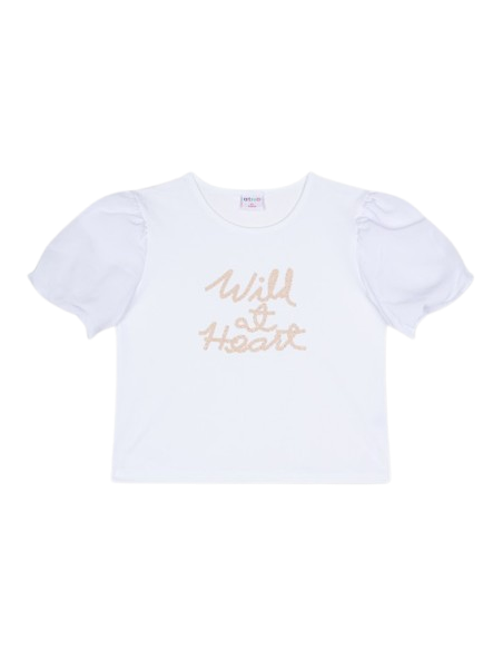 ATIVO - Tee-shirt blanc Wild at Heart 4 - 10 ans