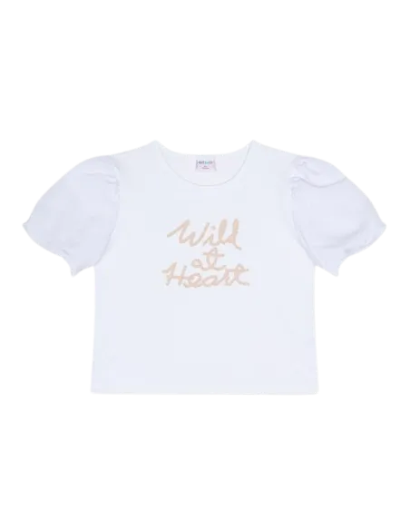 ATIVO - Tee-shirt blanc Wild at Heart 4 - 10 ans