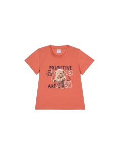 ATIVO - Tee-shirt Primitive art terracotta 6-36 mois pas cher| La Boite de Magie Nice