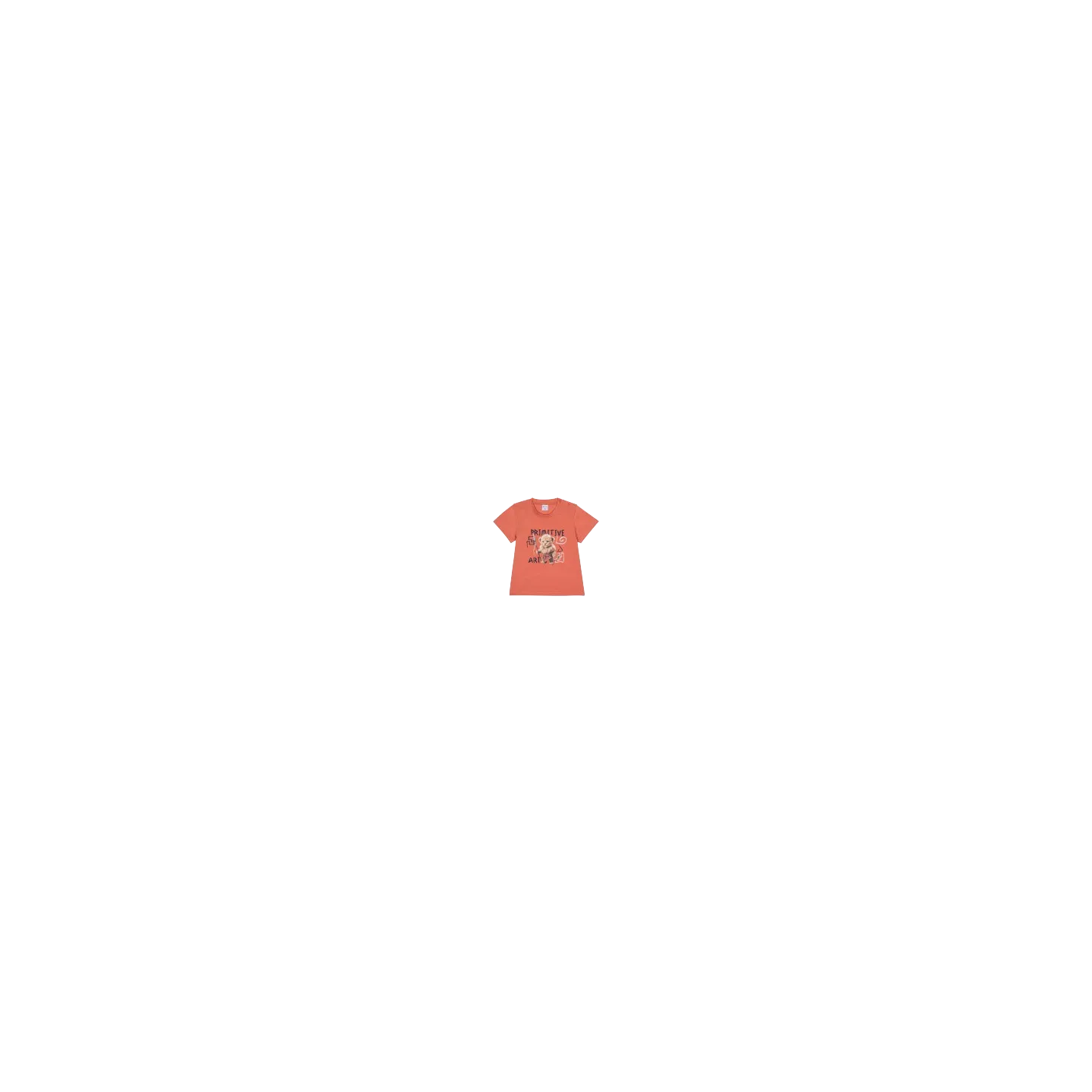 ATIVO - Tee-shirt Primitive art terracotta 6-36 mois pas cher| La Boite de Magie Nice