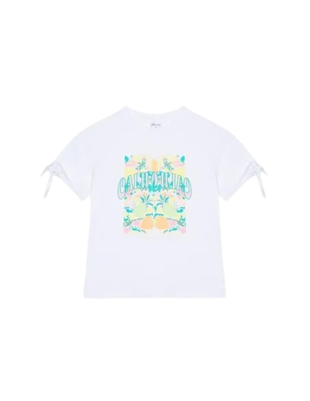 ATIVO - Tee-shirt California Blanc 4 - 14 ans pas cher| La Boite de Magie Nice