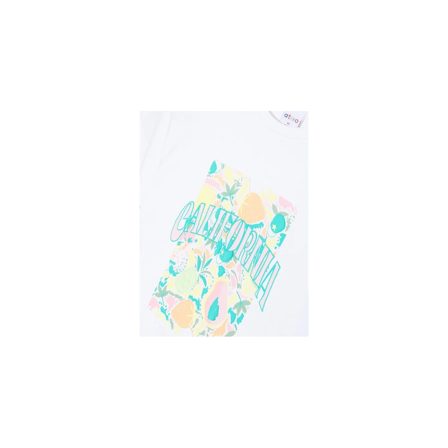 ATIVO - Tee-shirt California Blanc 4 - 14 ans pas cher| La Boite de Magie Nice