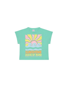 ATIVO - Tee-shirt Sunshine bleu eau 4 - 12 ans