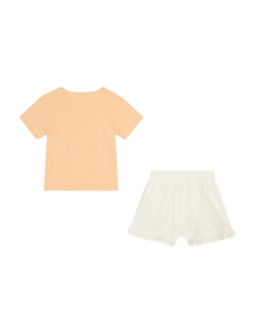 ATIVO - Ensemble short Angel rose peche 4 - 14 ans 2