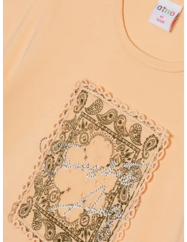 ATIVO - Ensemble short Angel rose peche 4 - 14 ans pas cher| La Boite de Magie Nice
