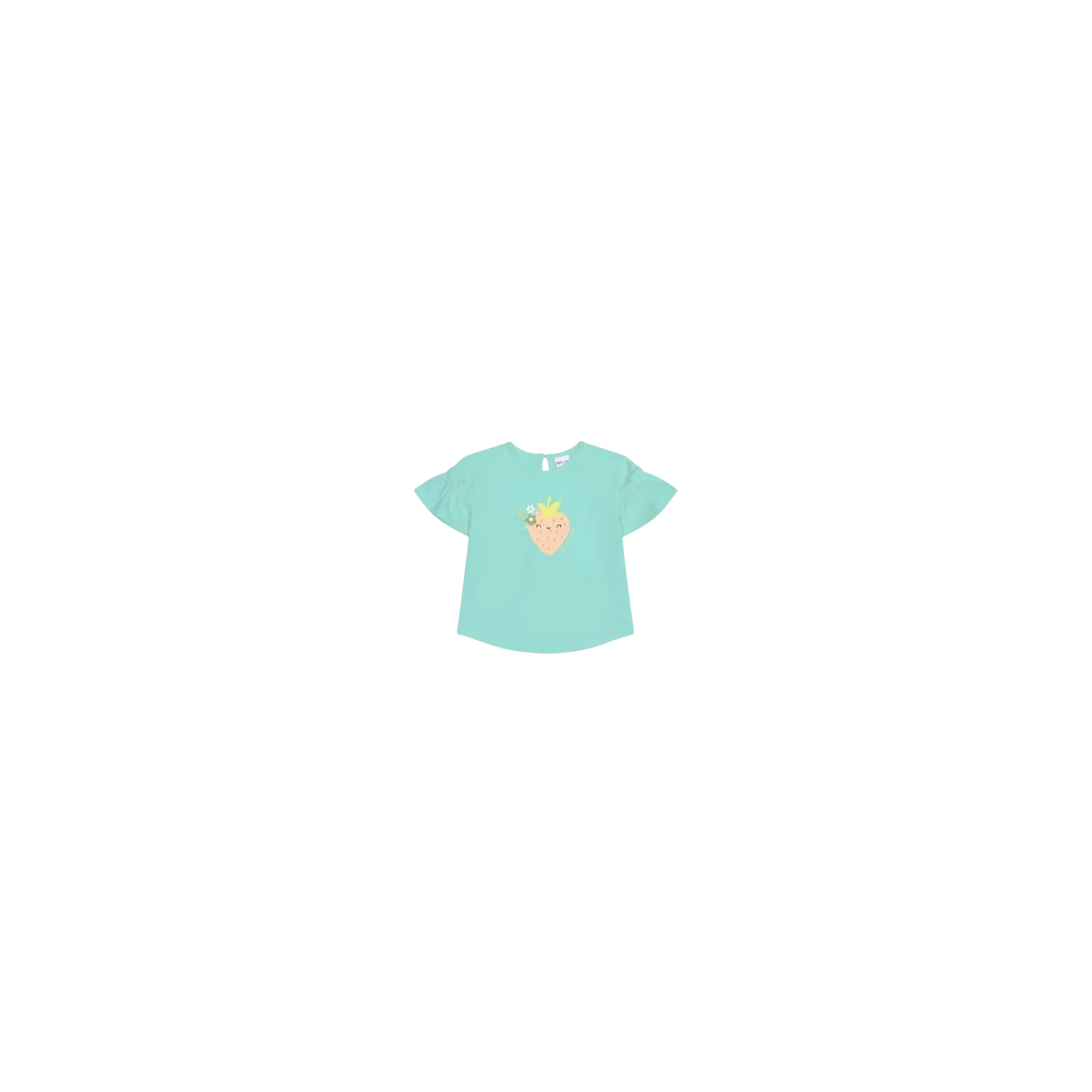 ATIVO - Tee-shirt Cute Strauberry bleu eau 6 - 36 mois