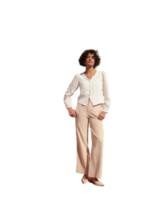 BAHE - Chemise Lulumary papillon blanc cassé 2