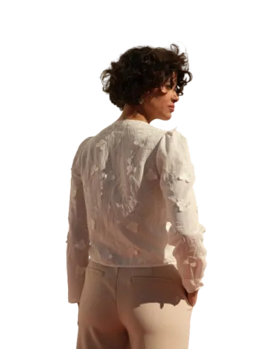 BAHE - Chemise Lulumary papillon blanc cassé pas cher| La Boite de Magie Nice