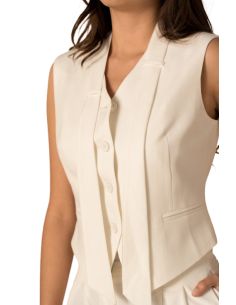 BAHE - Gilet col lavallière Lulumary 025 pas cher| La Boite de Magie Nice