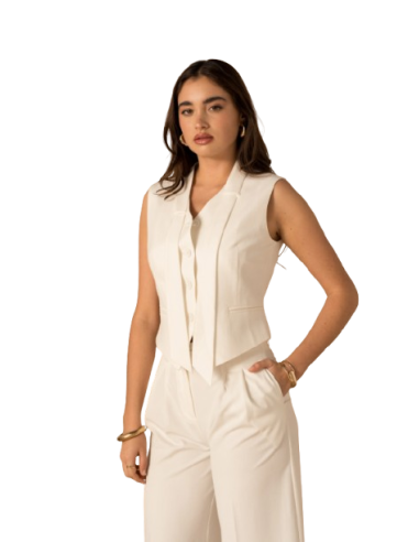 BAHE - Gilet col lavallière Lulumary 025 pas cher| La Boite de Magie Nice