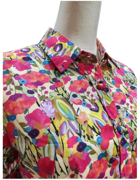 BAHE  - Chemise Coquelicot imprimée pas cher| La Boite de Magie Nice