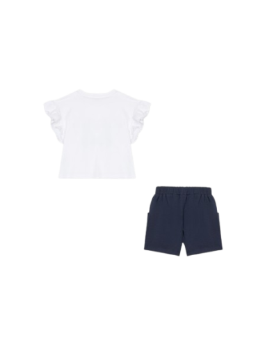 ATIVO - Ensemble Flowers short marine  4 - 14 ans pas cher| La Boite de Magie Nice