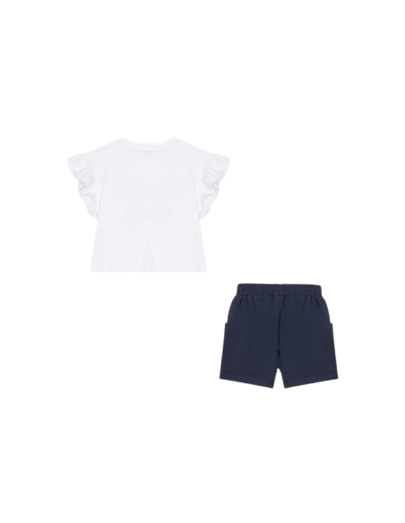 ATIVO - Ensemble Flowers short marine  4 - 14 ans pas cher| La Boite de Magie Nice