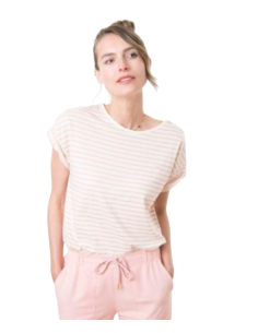 EOM - Mariniere MACHIC2 rayé rose