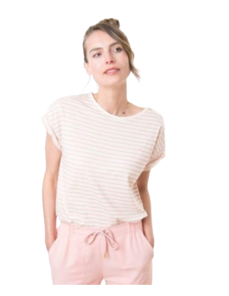 EOM - Mariniere MACHIC2 rayé rose