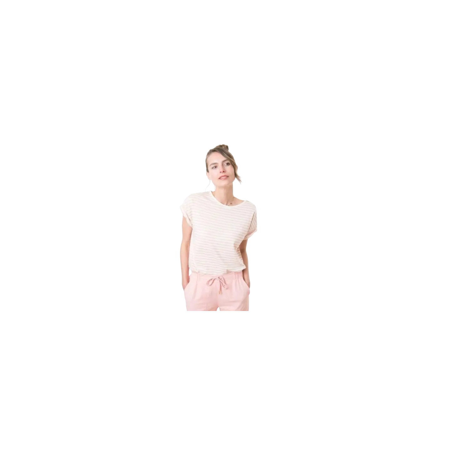 EOM - Mariniere MACHIC2 rayé rose