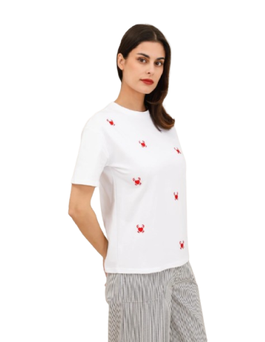 Bahe - Tee-shirt Coeur blanc
