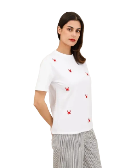 Bahe - Tee-shirt Coeur blanc