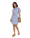BAHE -Robe blue ciel rayé