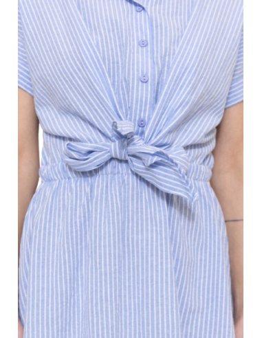 BAHE -Robe blue ciel rayé pas cher | La Boîte de Magie Nice