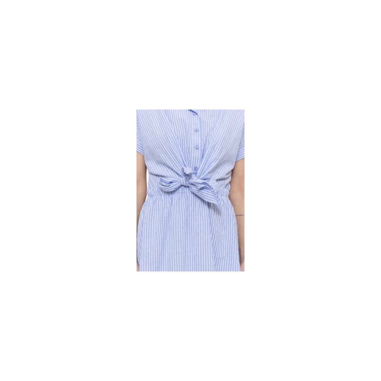 BAHE -Robe blue ciel rayé pas cher | La Boîte de Magie Nice