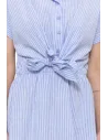 BAHE -Robe blue ciel rayé pas cher | La Boîte de Magie Nice