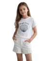 ELENA - Short papillon blanc 4 - 8 ans