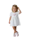 ELENA - Robe Fleurs blanc cassé  1 - 4 ans