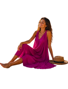 BAHE - Robe Mamouchka violet pas cher| La Boîte de Magie Nice 2
