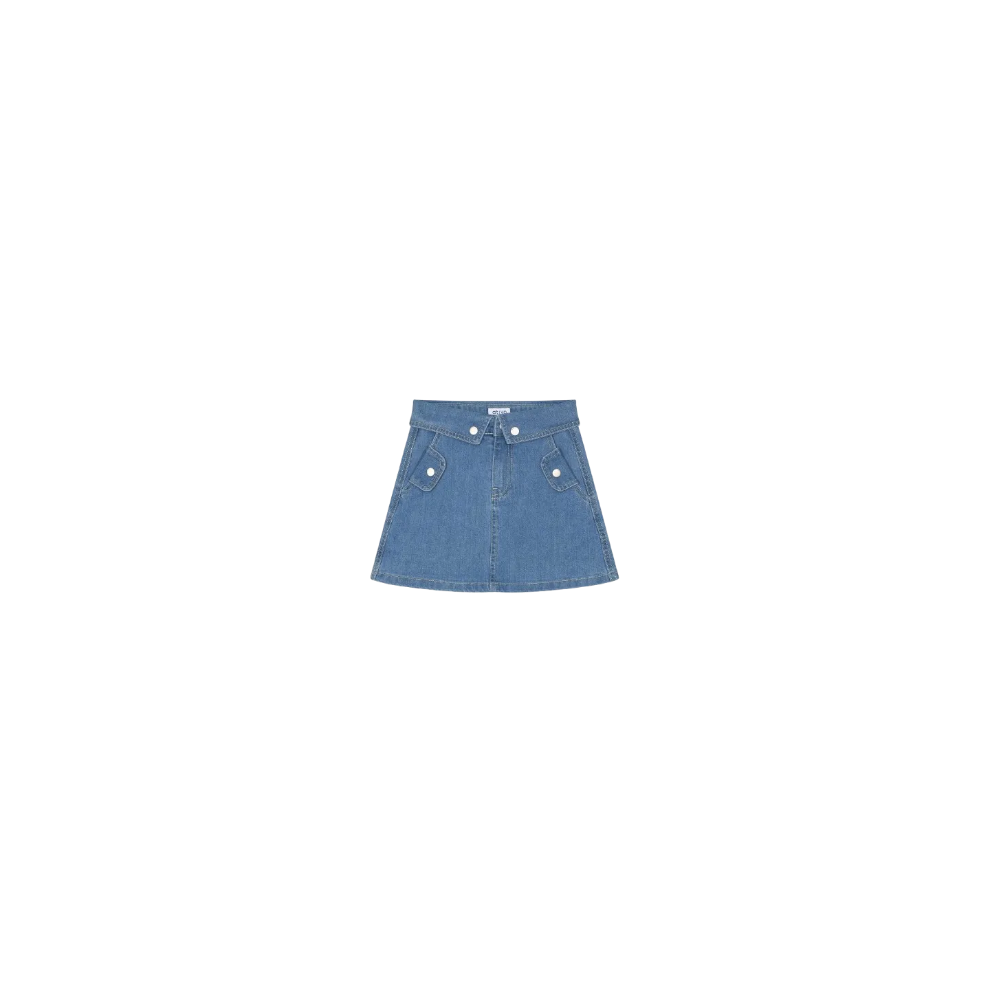 ATIVO - Jupe jean Deux pôches 6 - 14 ans