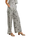BAHE - Pantalon Fleurs rayé
