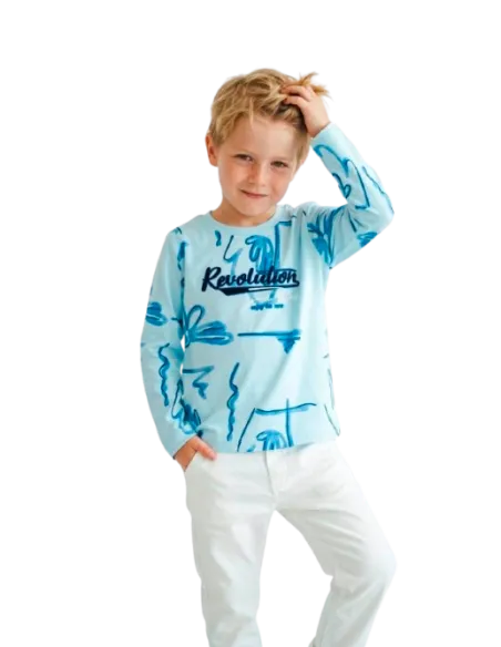 ELENA - Tee-shirt Revolition 2 - 6 ans bleu